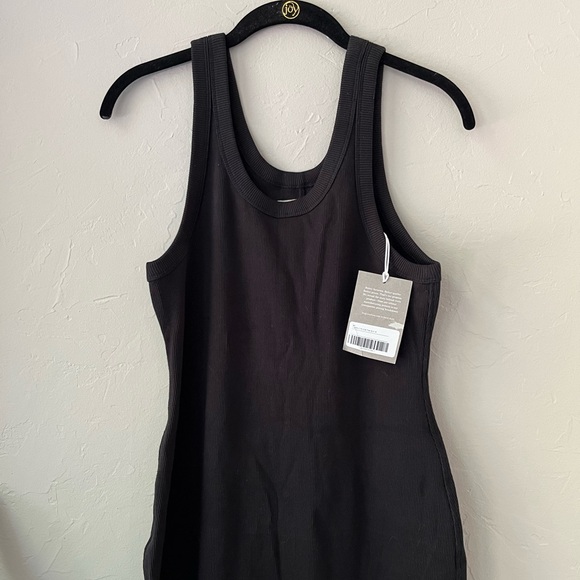 🖤EVERLANE RIBBED TANK DRESS IN BLACK XS M - Picture 8 of 9